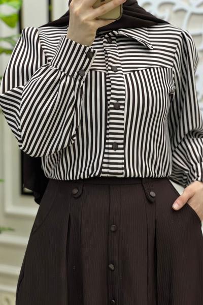 Ranoş Ceketli Takım  Kahverengi