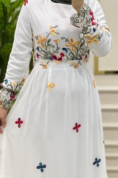 Rengin Elbise  Beyaz