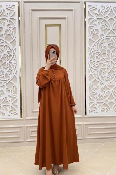 Roba Tesettür Elbisem Taba