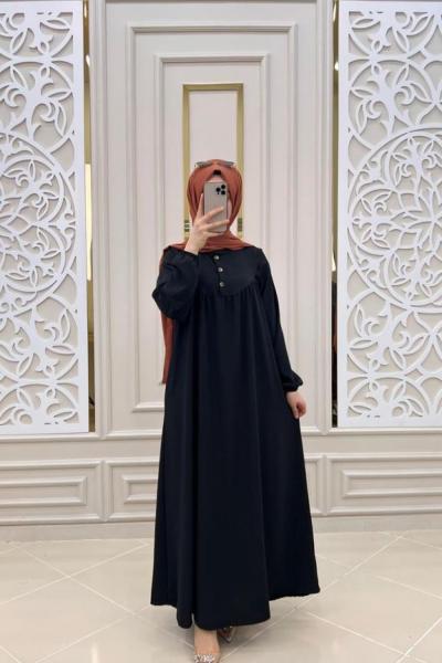 Roba Tesettür Elbisem Siyah