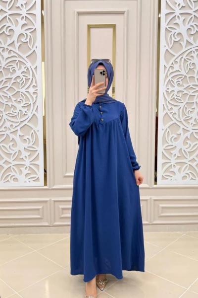 Roba Tesettür Elbisem Mavi