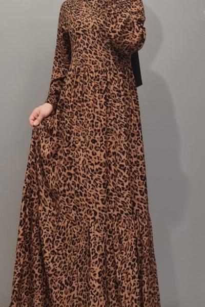 Robalı Leopar Elbisem Leopar