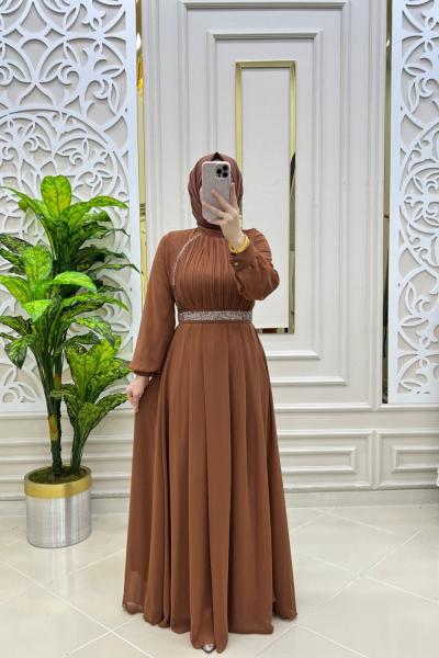 Rüya Elbise Kahverengi