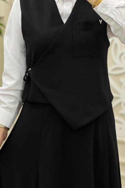 Sanem 3 Lü Takım Siyah