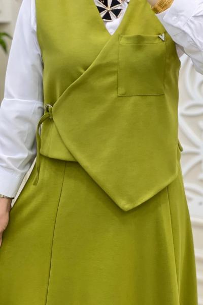 Sanem 3 Lü Takım Yağ Yeşili