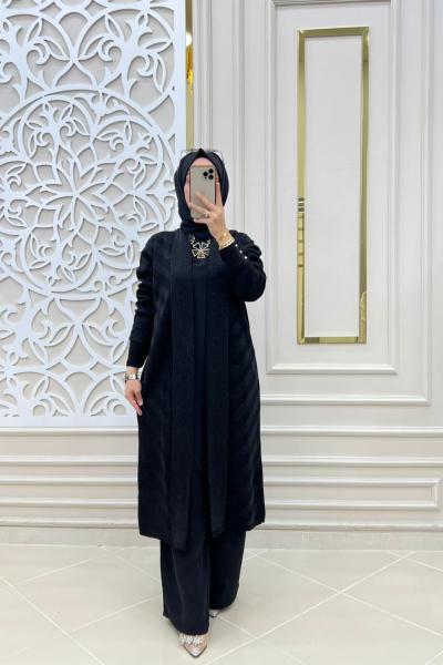 Şans Triko Hırkam Siyah