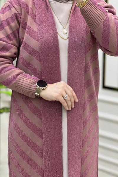 Şans Triko hırka Gül