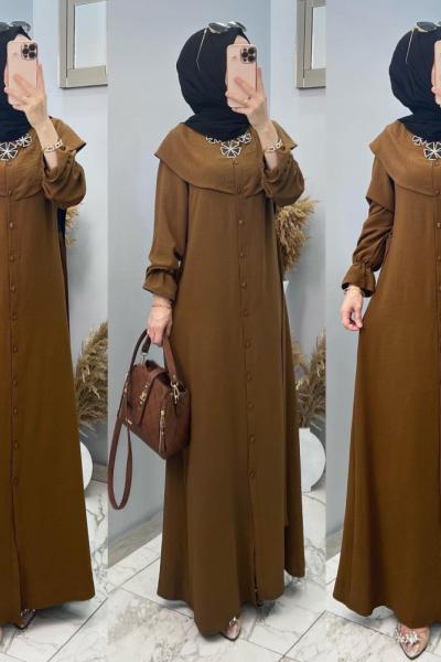 Şengül Elbisem Kahverengi