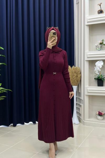 Sevde Elbise Bordo