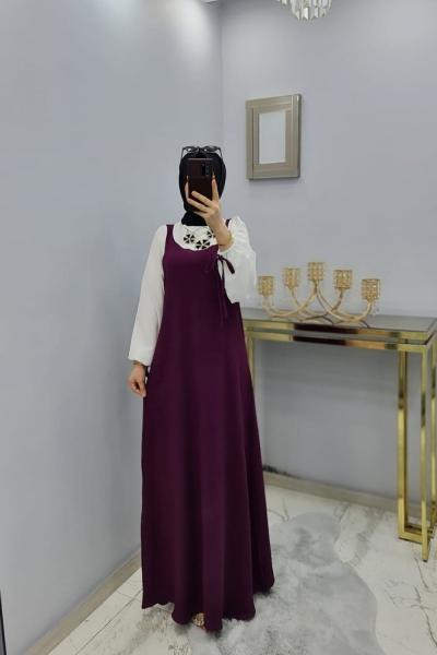 Şevval Jile Elbise Mürdüm