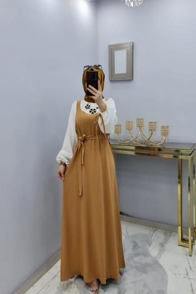 Şevval Jile Elbise Hardal Sarısı