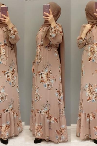 ŞİFON ELBİSEM Pudra