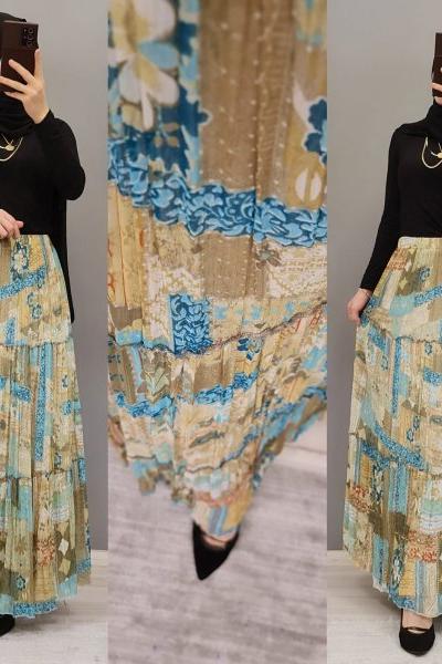 Şifon Etek Zamanı Başladı Hanımlar  Bebe Mavisi