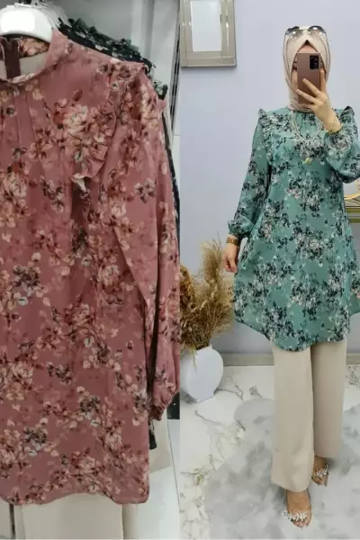 Şifon Takımım Gül