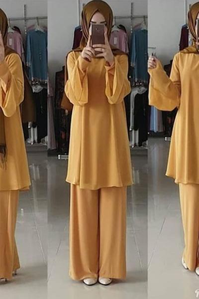 ŞİFON TUNİĞİM Sarı