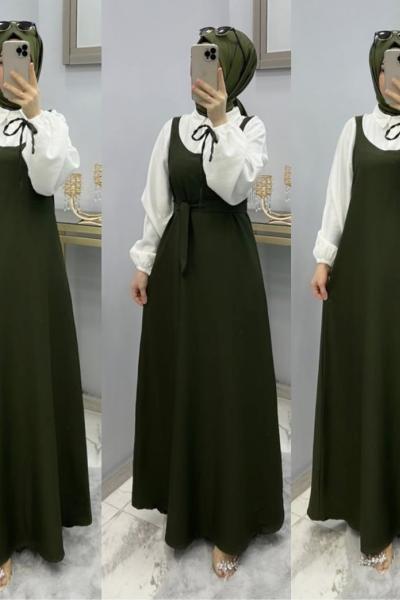 Şirin  Jile Elbise Haki