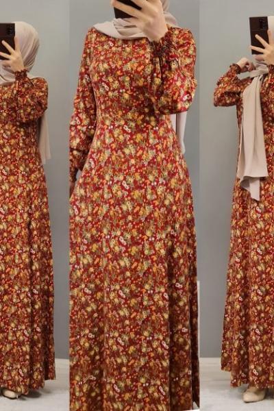 SİZ İSTEDİNİZ BİZ YAPTIK  YENİ MODEL ELBİSEMİZE BAYILACAKSINIZ   Bordo