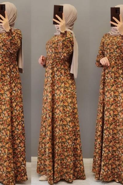 SİZ İSTEDİNİZ BİZ YAPTIK  YENİ MODEL ELBİSEMİZE BAYILACAKSINIZ   Haki