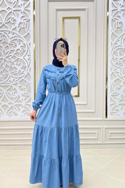 Spor Kot Elbisem Açık Mavi