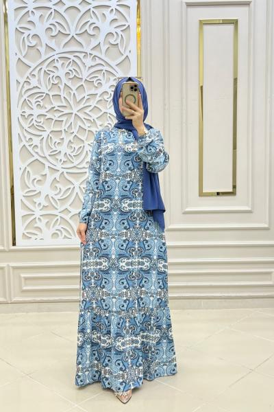 Su Elbisem buz mavisi