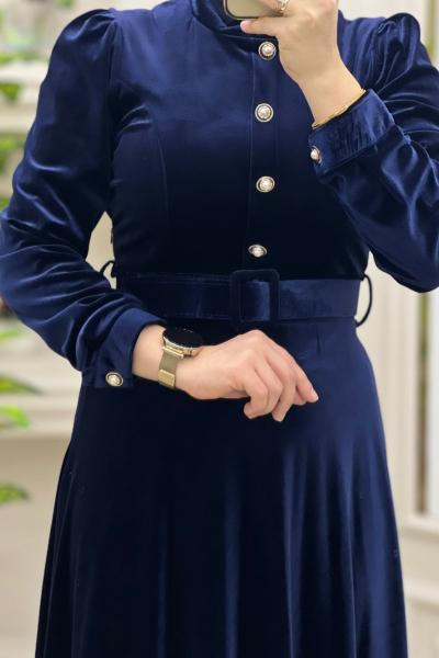 Sude Elbise Lacivert