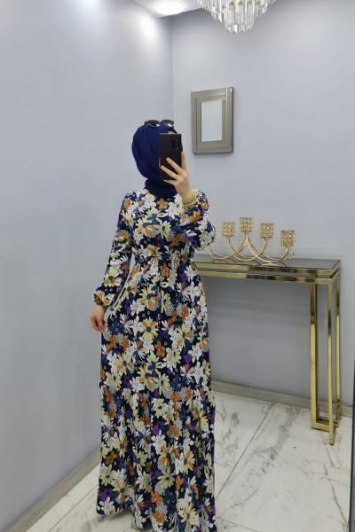 Şuna Elbise  Lacivert