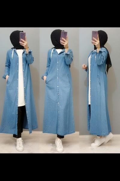 Tensel Kot Kapımız Stokta Açık Mavi