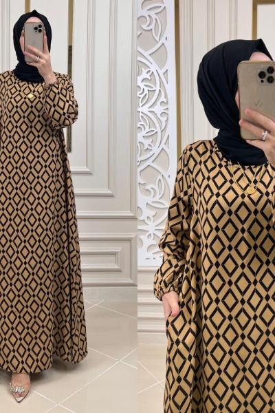 Tesettür Elbisenin En Rahat Hali Siyah Sari