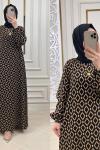 Tesettür Elbisenin En Rahat Hali Siyah Hardal