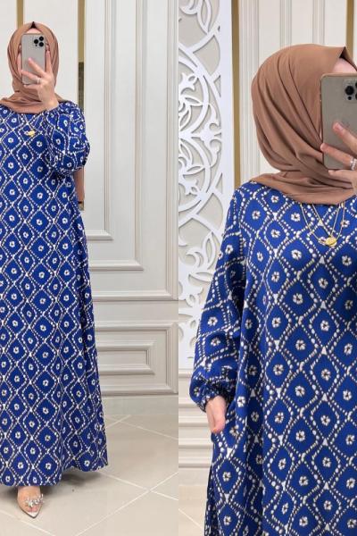Tesettür Elbisenin En Rahat Hali Mavi