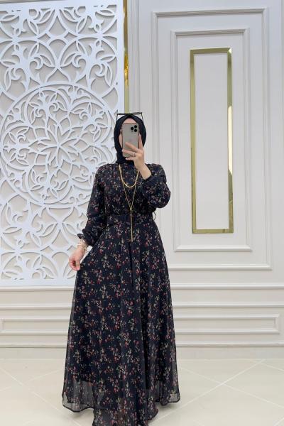 Tesettür Selvim Elbisem Siyah