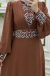 Tesettür Hürrem Elbise Camel