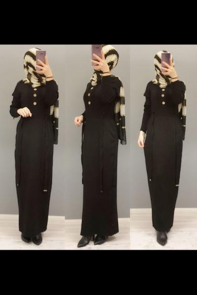 Triko Elbisemiz Yeni Sezonun En Güzellerinden Siyah