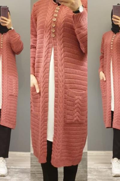 Triko Hırkam  Pembe