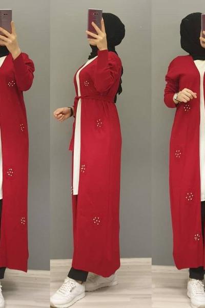 Triko Hırkam  Kırmızı