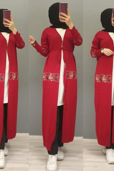 Triko Hırkam  Kırmızı