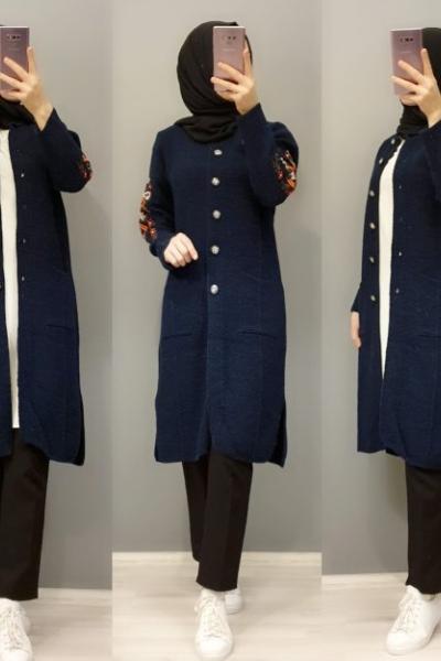 Triko Hırkam Lacivert