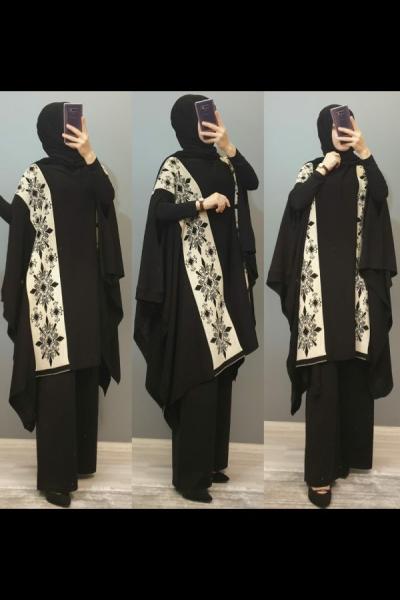 Triko Pançom Siyah Taş