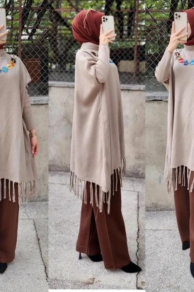 Triko Pantolonum Kahverengi