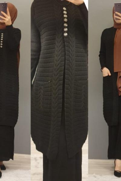 Triko Yeleğim Siyah