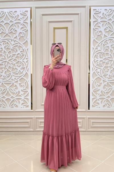 Tuana Elbise  Pembe
