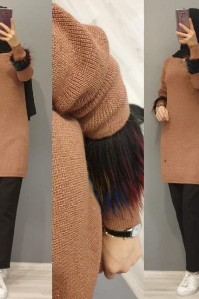 Tül Detay Tuniğim Gül