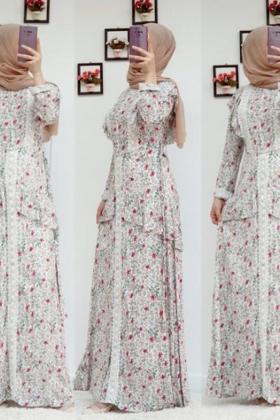 VİSKON ELBİSEM Beyaz