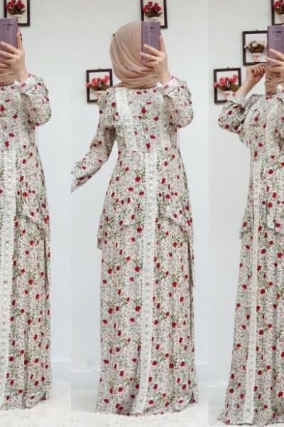 VİSKON ELBİSEM Krem