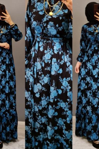 VİSKON ELBİSEM Mavi