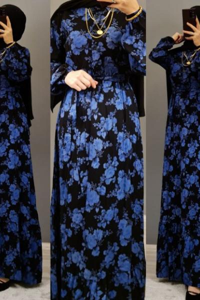 VİSKON ELBİSEM Lacivert