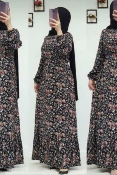 VİSKON ELBİSEM Siyah Taş