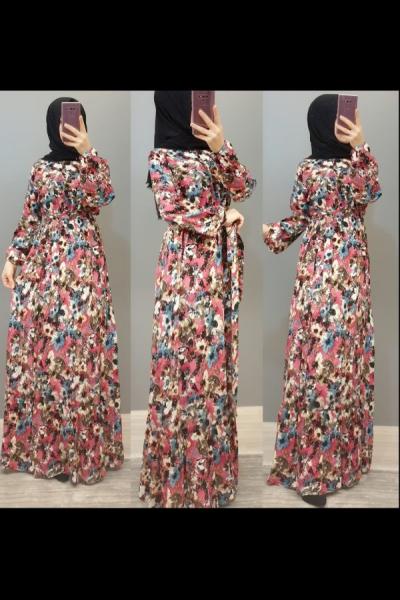 Viskon Elbisem Pembe