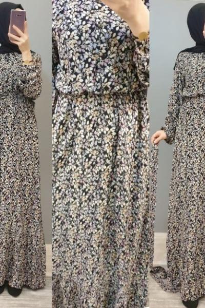 Viskon Elbisem Siyah