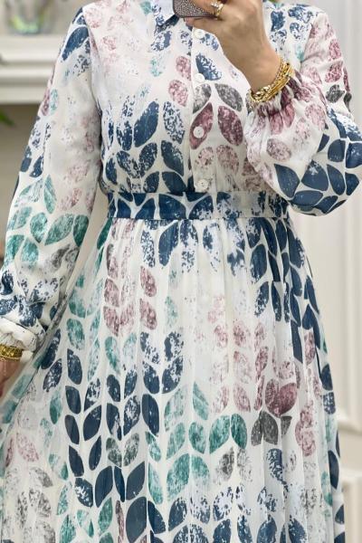 Yaprak Elbisem Yeşil